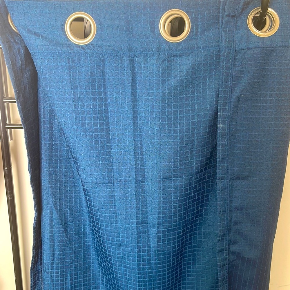 MAINSTAYS 100% Polyester BLUE Curtain Panel